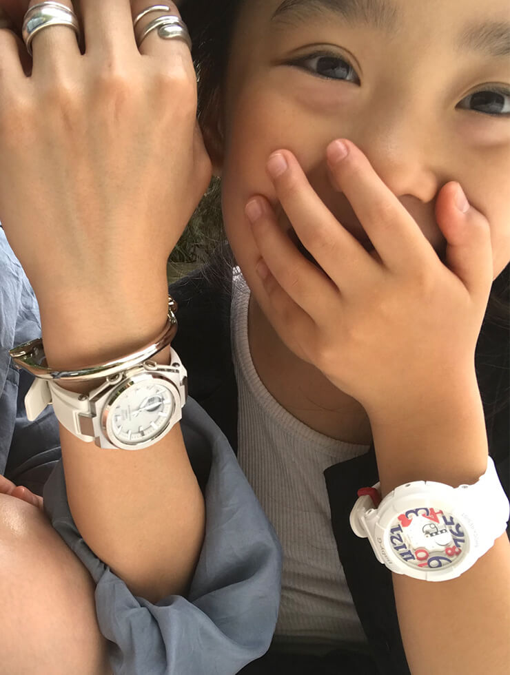 夏休みに真似したい Baby G親子コーデ Girl S Party Baby G Casio